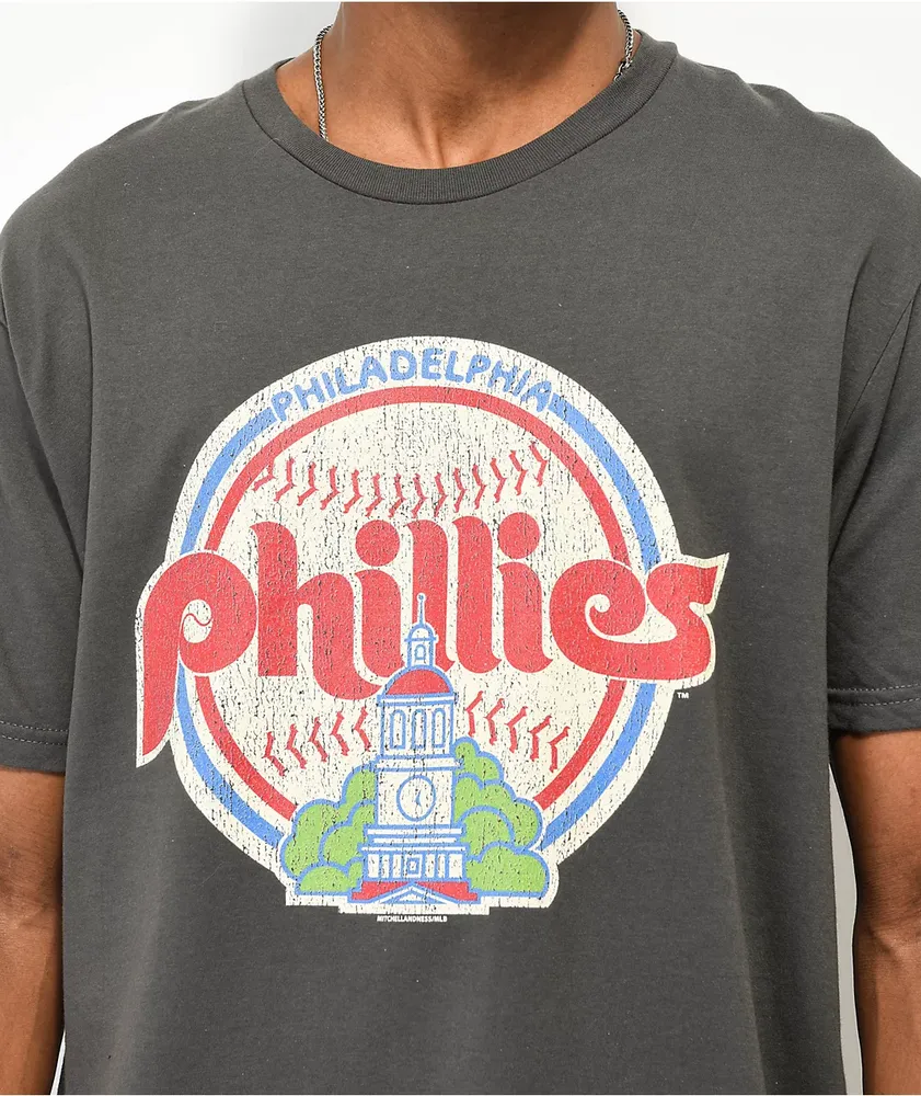 Mitchell & Ness x MLB Philadelphia Phillies Under The Lights Grey T-Shirt