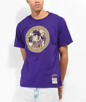 Mitchell & Ness x NBA Asian Heritage Los Angleles Lakers Purple T-Shirt