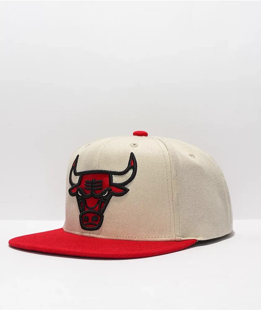 Mitchell & Ness x NBA Chicago Bulls Natural Snapback Hat