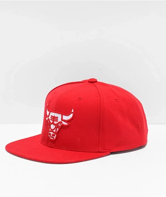 Mitchell & Ness x NBA Chicago Bulls Red Snapback Hat