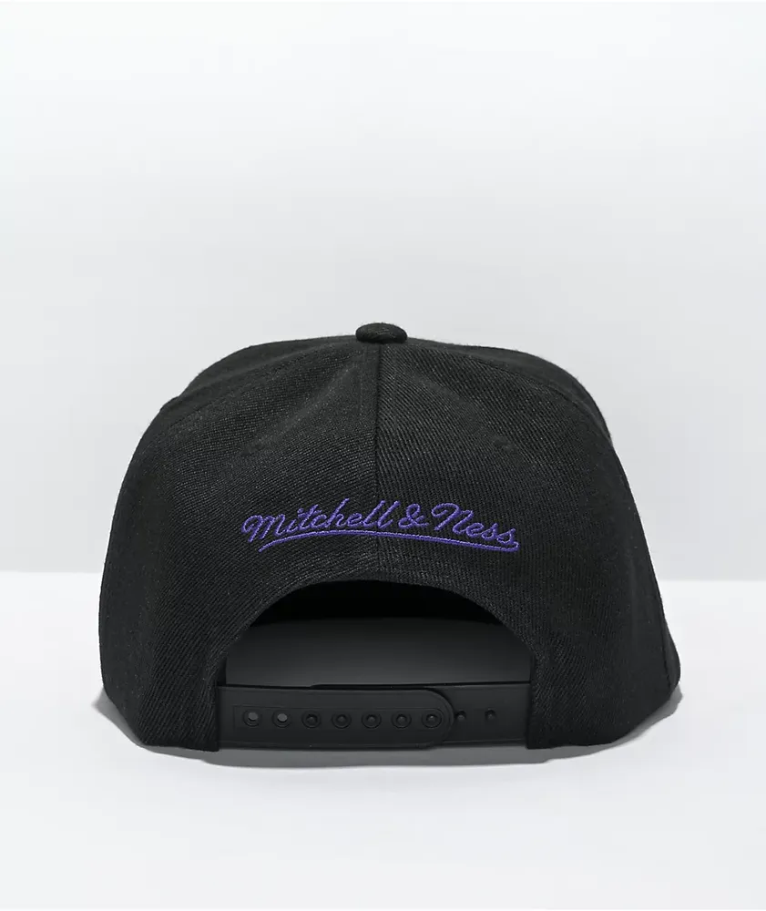 Mitchell & Ness x NBA Lakers Basic Black Snapback Hat