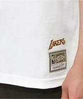 Mitchell & Ness x NBA Lakers Doodle White T-Shirt