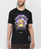 Mitchell & Ness x NBA Lakers Showtime 17x Black T-Shirt