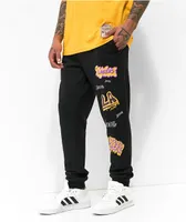 Mitchell & Ness x NBA Lakers Slap Sticker Black Sweatpants