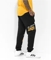 Mitchell & Ness x NBA Lakers Slap Sticker Black Sweatpants