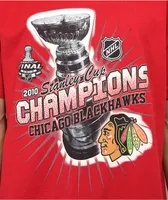 Mitchell & Ness x NHL Chicago Blackhawks Stanley Cup Red T-Shirt