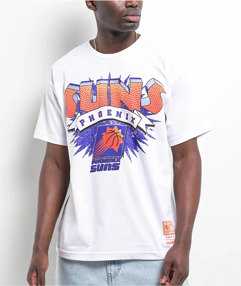 Mitchell & Ness x Phoenix Suns Burst White T-Shirt