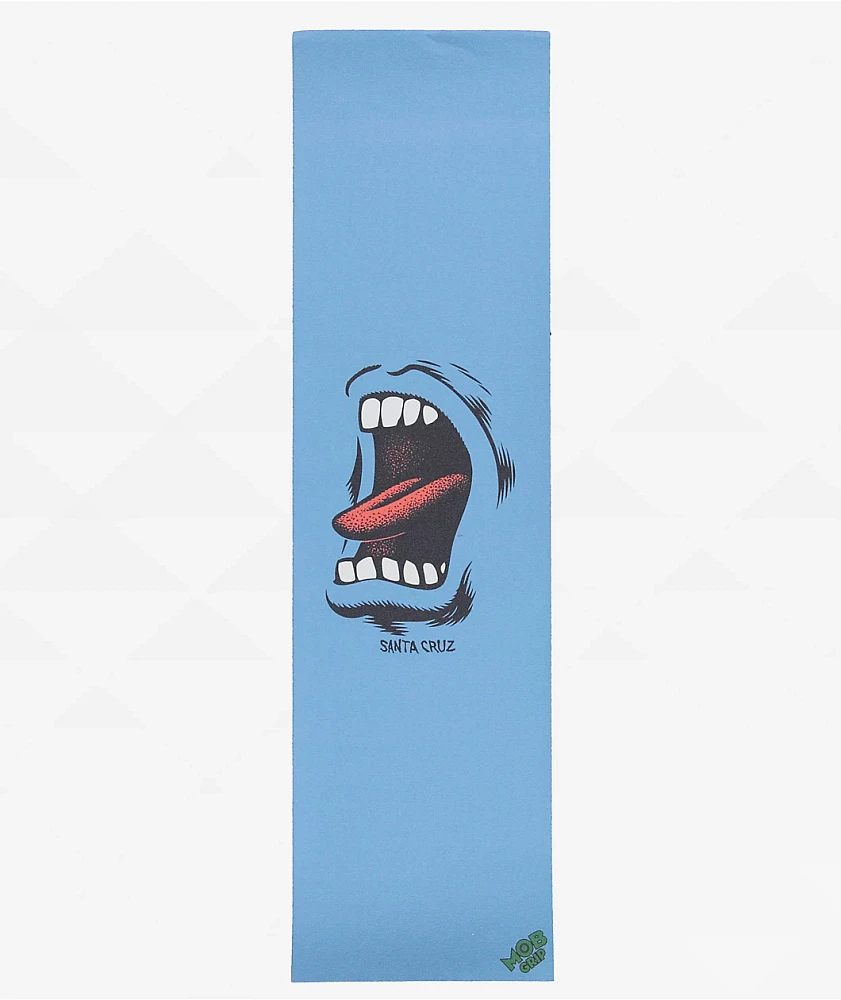 Mob x Santa Cruz Screaming Mouth Blue Grip Tape