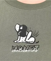Monet Bea Puppy Green Crop T-Shirt