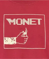 Monet Burned CD Cardinal Red T-Shirt