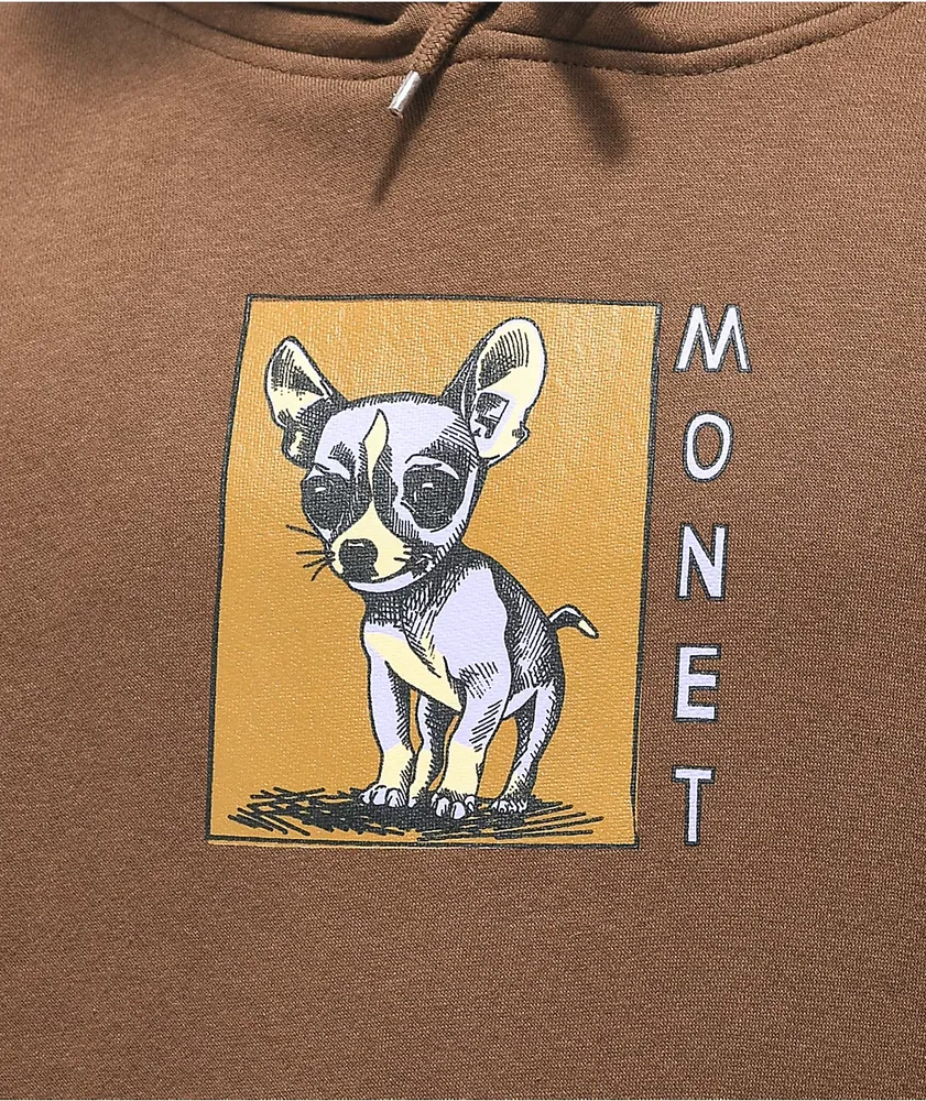 Monet Chihuahua Brown Hoodie