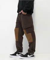 Monet Cozay Brown Micro Fleece Cargo Pants
