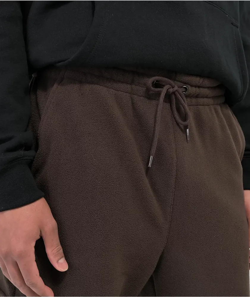Monet Cozay Brown Micro Fleece Cargo Pants