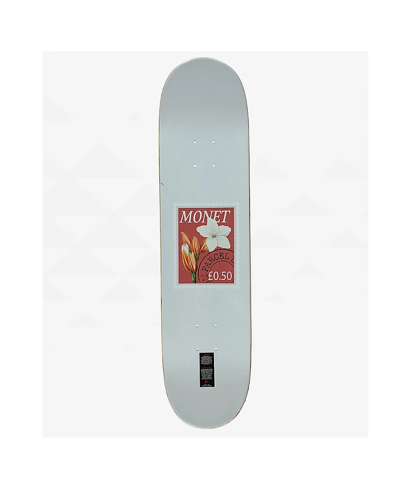 Monet Floral Stamps 8.0 Skateboard Deck