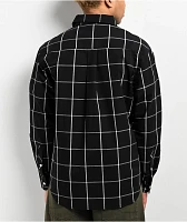 Monet Grip Black Long Sleeve Button Up Shirt