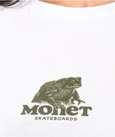 Monet Ribbit White Crop T-Shirt