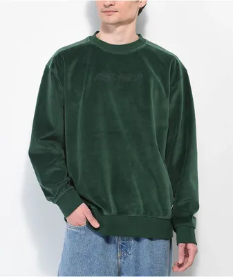 Monet Shaggy Green Crewneck Sweatshirt