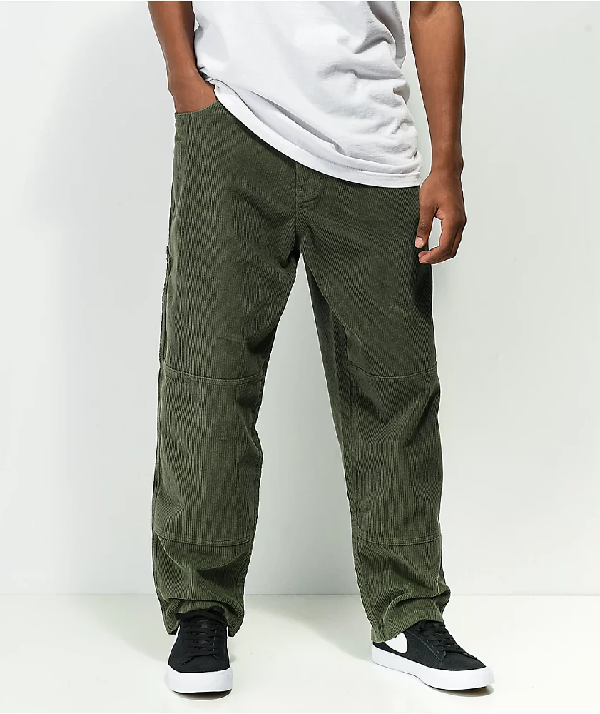 Monet Skateboards Clipper Olive Corduroy Skate Pants