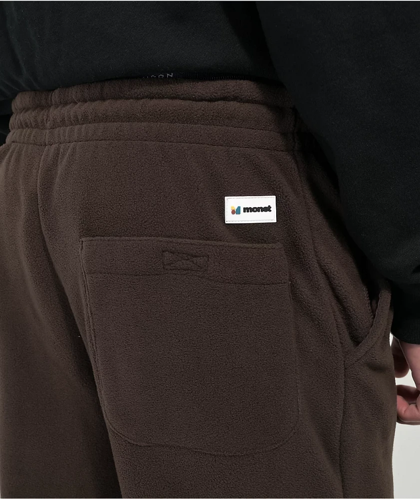 Monet Skateboards Cozay Brown Micro Fleece Cargo Pants