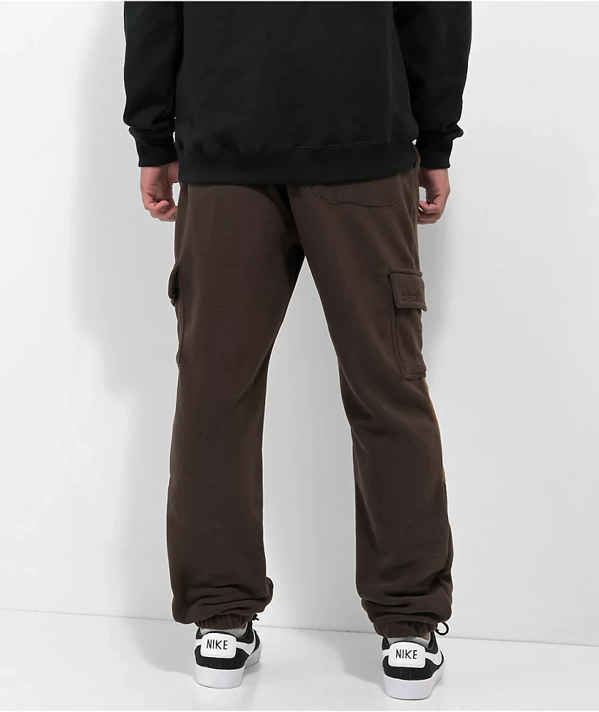 Monet Skateboards Cozay Brown Micro Fleece Cargo Pants