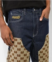 Monet Skateboards Double Knee Raw Denim Carpenter Pants