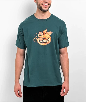 Monet Skateboards Dragon Teal T-Shirt