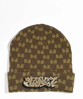 Monet Skateboards Full Cab Brown Beanie