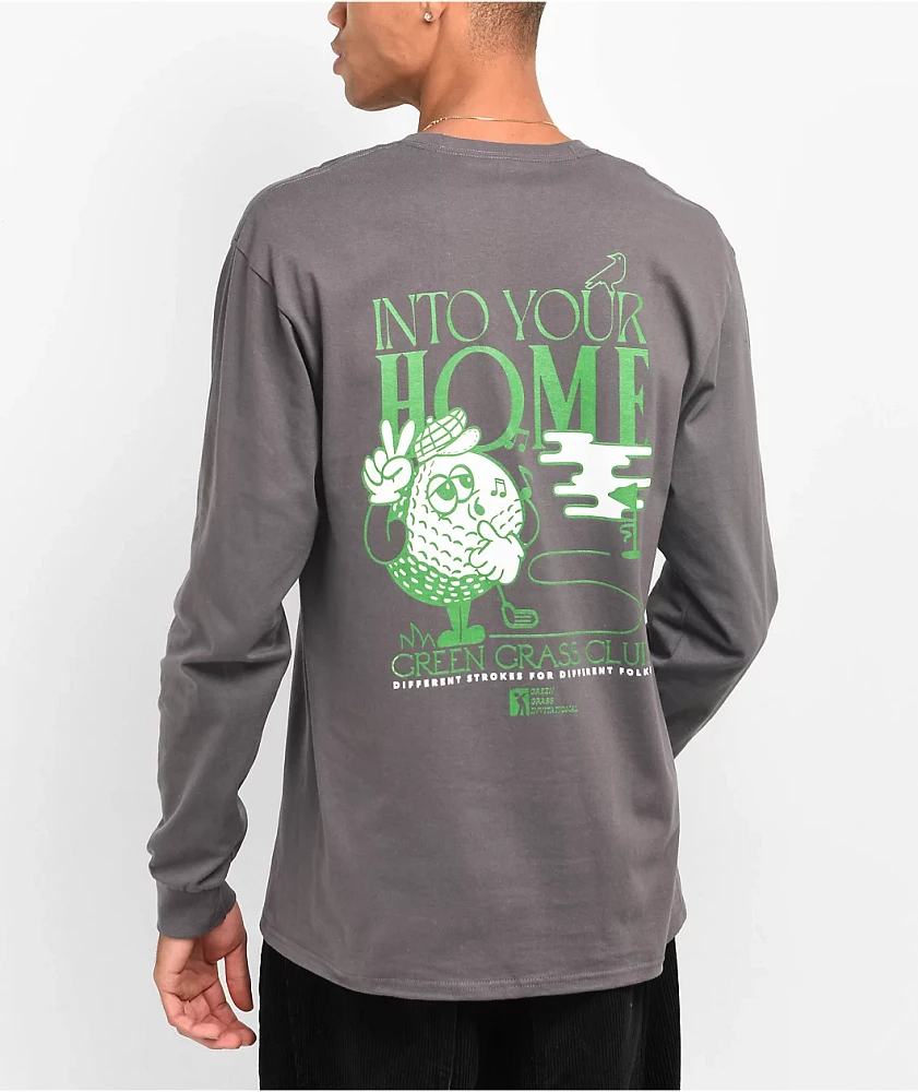 Monet Skateboards GGC Charcoal Long Sleeve T-Shirt