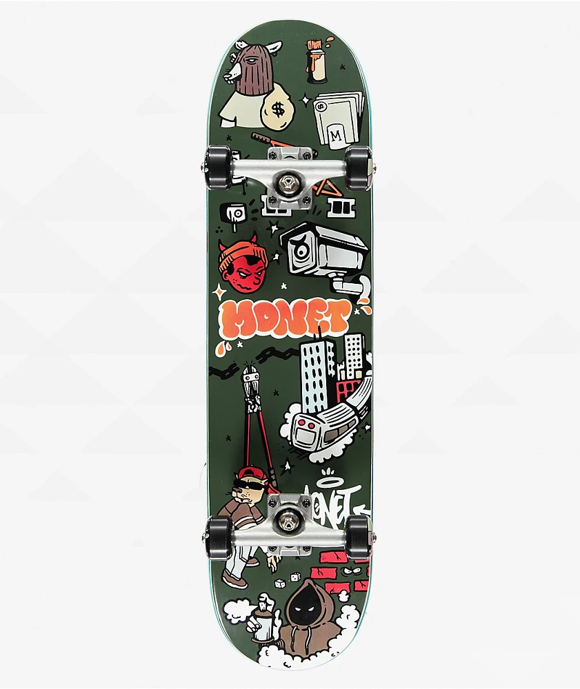 Monet Skateboards Graff Flash 8.0" Skateboard Complete