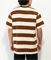 Monet Skateboards Grom Brown Stripe T-Shirt