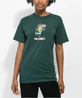 Monet Skateboards Hippy Jump Dark Green T-Shirt