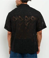 Monet Skateboards Lotti Lace Black Button Up Shirt