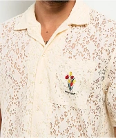 Monet Skateboards Lotti Lace Cream Button Up Shirt