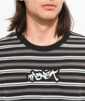 Monet Skateboards Railway Black Stripe Long Sleeve T-Shirt