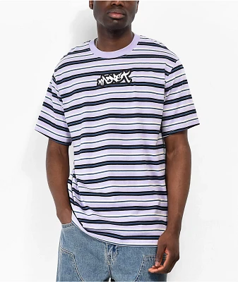 Monet Skateboards Railway Lavender Stripe T-Shirt