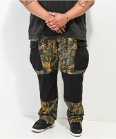 Monet Skateboards Stash Camo & Black Cargo Pants