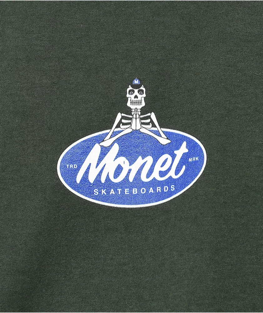Monet Skeleton Dark Green T-Shirt