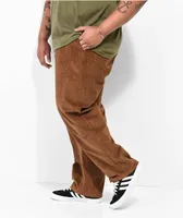 Monet Tuckup Pleated Brown Corduroy Pants