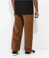 Monet Tuckup Pleated Brown Corduroy Pants