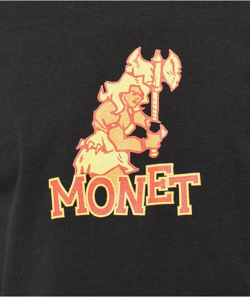 Monet Vikings Black T-Shirt