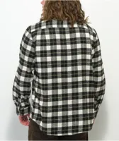 Montage Black, White & Yellow Plaid Flannel Shirt