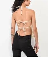 Motel Aine Natural Halter Top