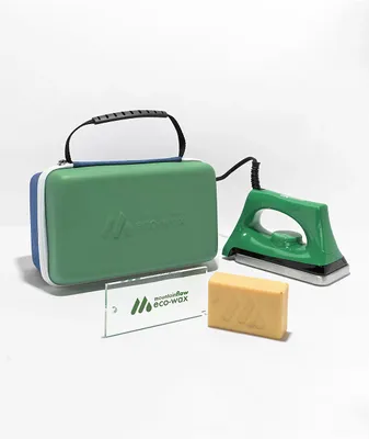 Mountainflow Eco-Wax Circle Green Snowboard Wax Kit