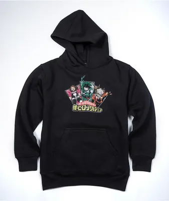 My Hero Academia Kids Bakugo Deku Uraraka Black Hoodie