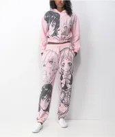 NGOrder Manga Anime Pink Jogger Sweatpants