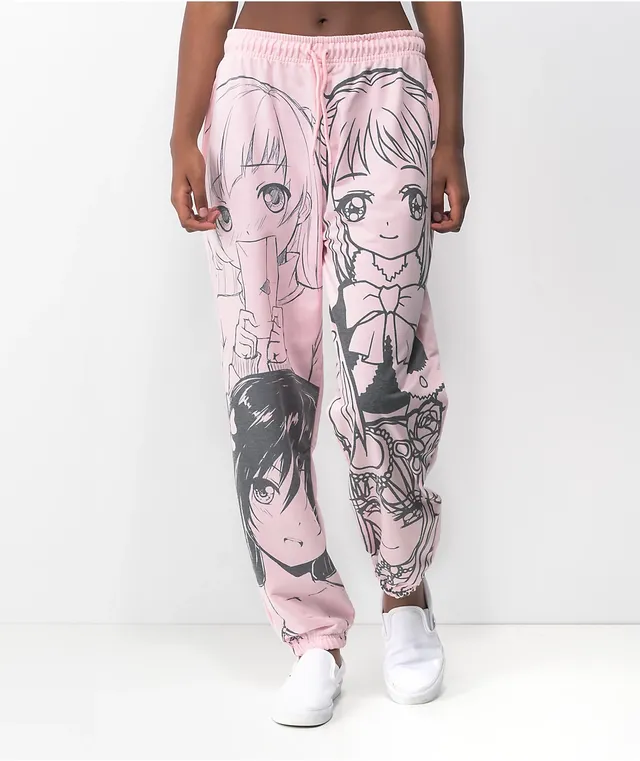 NGOrder Manga Anime Pink Jogger Sweatpants