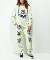 NGOrder Metal From Heaven Cream & Blue Tie Dye Hoodie