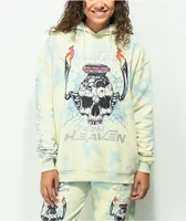 NGOrder Metal From Heaven Cream & Blue Tie Dye Hoodie