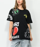 NGOrder Multi Back Print Black T-Shirt