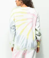 NGOrder Saddie Baddie Multicolor Tie Dye Crewneck Sweatshirt